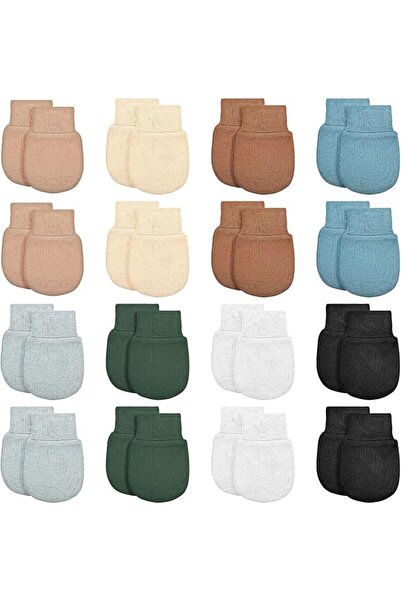 NALACAL 16 Pairs Newborn Baby Mittens, Infant Mittens No Scratch Cotton Toddl...
