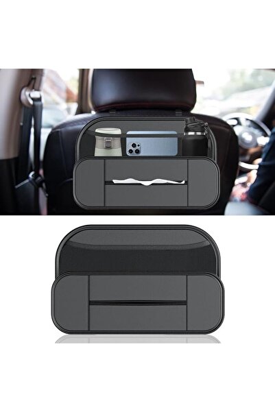 Yelajoy ALMEKAQUZ Car Backseat Organizer Bag, Premium PU Leather Seat Organiz...