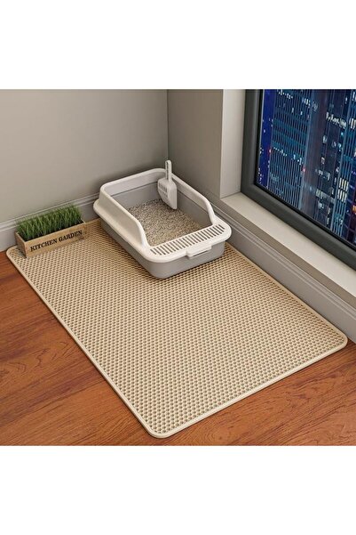 TMOHRA Cat Litter Mat Large,90x60CM Litter Trapping Mat,Honeycomb Design for ...