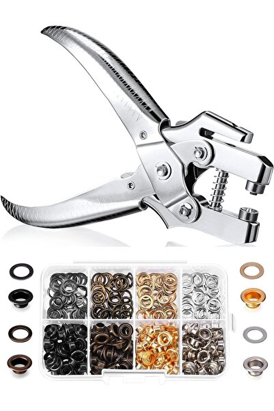 NALACAL 3/16 Inch Grommet Tool Kit, Grommet Eyelet Plier Set, Eyelet Hole Pun...