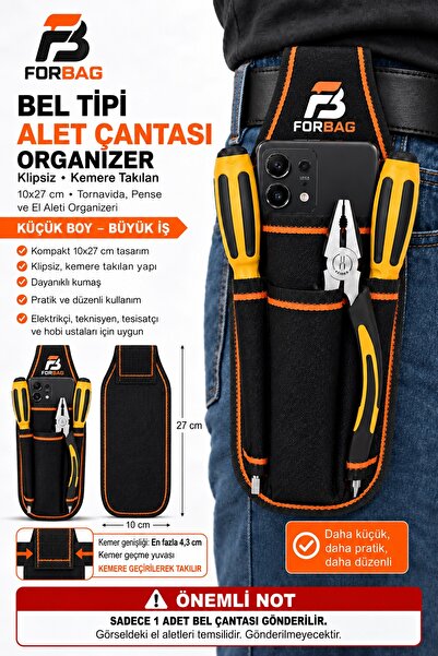 Bel Tipi Alet Çantası Organizer Hırdavat Çantası Takım Çantası Bez Takım Çantası Elektrikçiler,Tavan,İnşaat Ustaları
