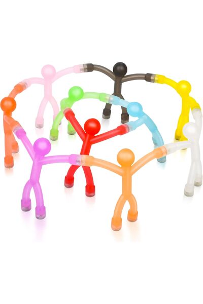 Arabest Colorful Magnetic Man Fridge Magnets,10 Piece Set Decorative Silicone...