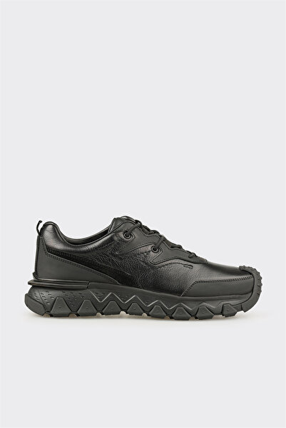 Elle Shoes Siyah Deri Erkek Spor Ayakkabı