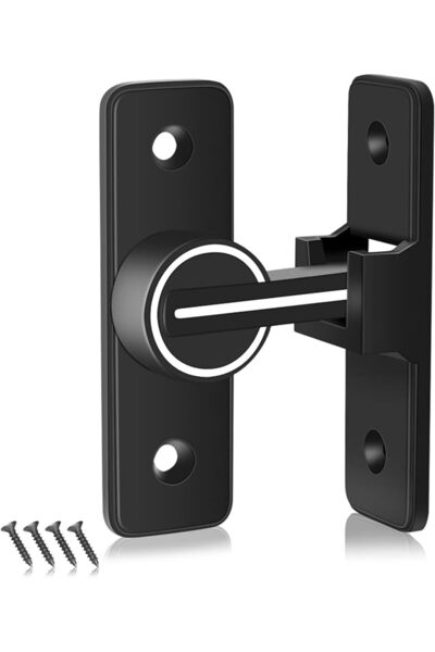GENERAL Door Lock Latch Hardware, 90 Degree Heavy Duty Gate Latches Flip Latc...