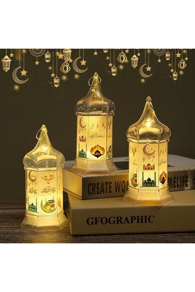 GENERAL حامل شموع من وينإيفر لرمضان و عيد الأضحى و عيد مبارك مصنوع من البلاست...