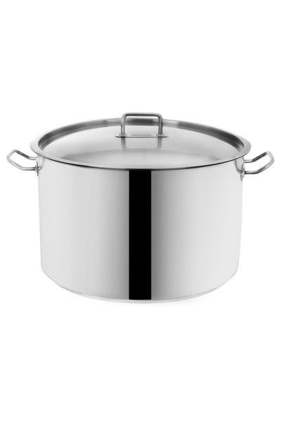 Orion Oală de oțel cu capac 40 cm, 30 l