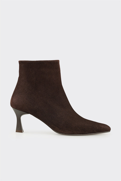 Elle Shoes Kahve Deri Kadın Klasik Bot