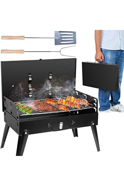 West Biking Biki Portable Charcoal Grill, Small BBQ Grill Outdoor Folding Bar...