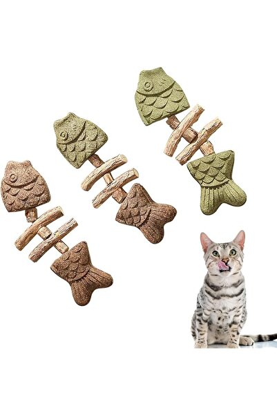 Yelajoy 3 Pack Catnip Toys - Edible Dental Chew Toys for Cats/Kittens, with C...