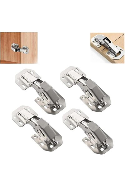 GoodTool 4-Piece Cabinet Hinges, 90° Stainless Steel Corner Hinges with Screw...