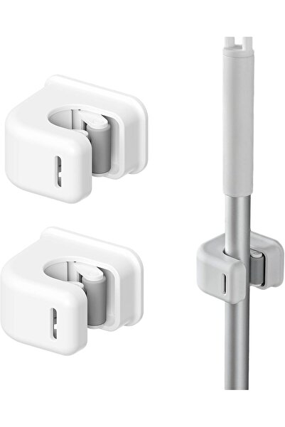 Arabest 3-Piece Self-Adhesive Broom and Mop Holder Wall Mount,No-Drill Anti-S...