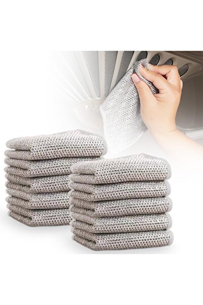 Arabest Heavy-Duty Wire Dishcloths,Non-Scratch Dual-Textured Kitchen Scrubber...