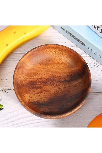 Generic Wooden Snack Bowl Smooth Edge Food Serving Dish for Home Coffee Shop ...