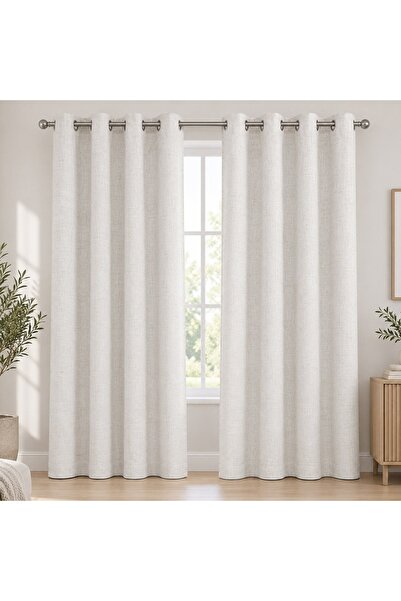 OEM Draperie 140x260 ecru in bej - Draperii, Decoratiuni Casa