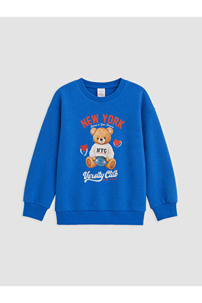 LC Waikiki Thick Sweatshirt with Teddy Bear Print for Girls from Uzg Store