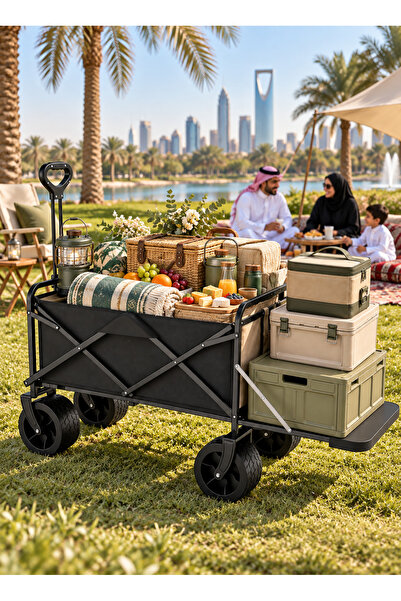 Generic عربة قابلة للطي بسعة 250 كجم، 300 لتر، عربة متعددة الاستخدامات قابلة ...