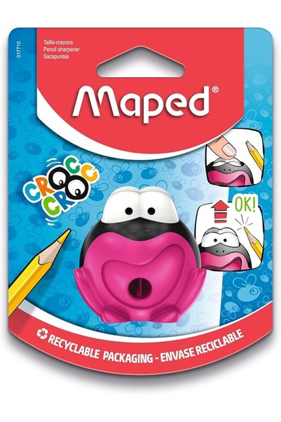 Maped Barb مبراة أقلام مابيد كروك باني المبتكرة بفتحة واحدة