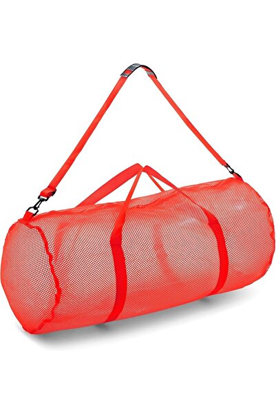 Champion Sports Mesh Duffle Bag with Zipper and Adjustable Shoulder Strap, 15...