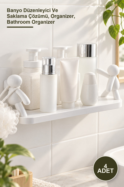 Yenilig 4 Shaped Bathroom Organizers – Bathroom Organizer and Storage Solutio...
