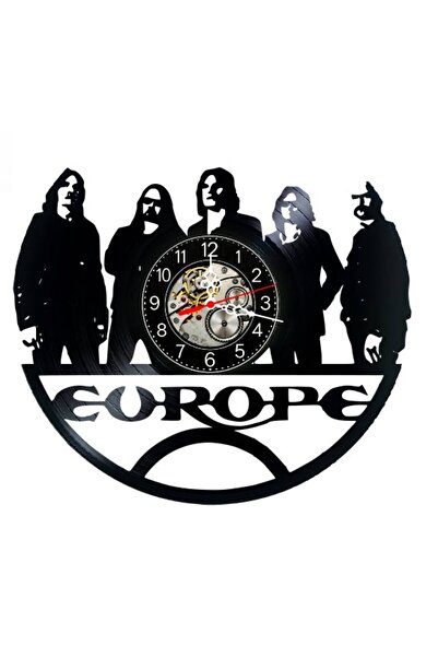 EUROPE Decorative wall clock made from vinyl record, Rock Band Final Countdow...