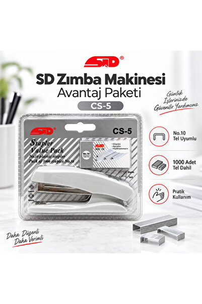 Noki SD CS-5 Zımba Makinesi + No:10 Zımba Teli Seti