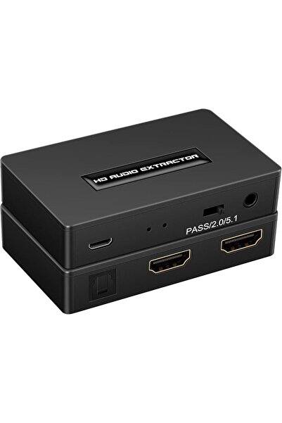 AZONEE HDMI Audio Extractor, 1080P HDMI to HDMI with Optical Toslink SPDIF + ...