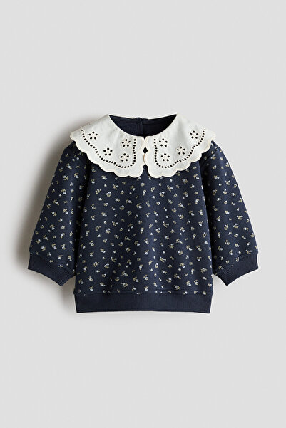 H&M Yakalı ve Bol Kesimli Sweatshirt