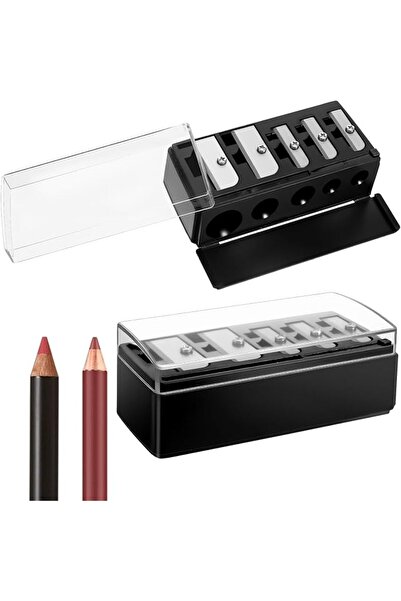 KOWVOWZ 2PCS 5-Hole Cosmetic Pencil Sharpener for Eyeliner, Manual Long Point...
