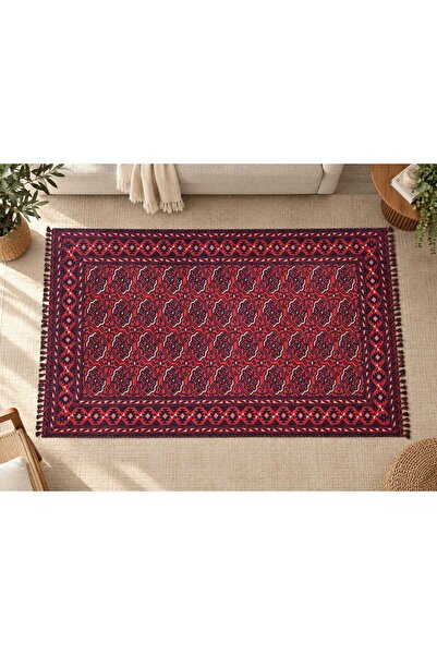 Safir Kilim – Türkmen Deseni Özel Tasarım Dokuma Kilim | Altı Kaymaz | Şık ve...