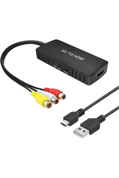 GENERAL محول RCA إلى HDMI، محول AV إلى HDMI، محول فيديو وصوت من Composite/CVB...