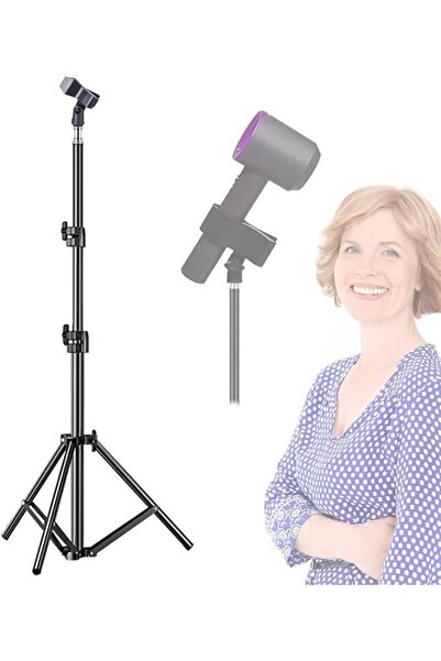 GENERAL Hair Dryer Stand 20-63 Inch Adjustable Blow Dryer Holder with Tripod ...