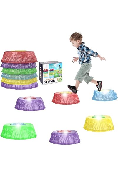 GENERAL Andanna Stepping Stones for Kids,8 Pcs Lighting Balance Stones 200 lb...
