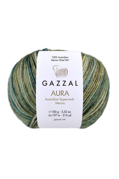Gazzal Aura 100% Australian Merino Wool Hand Knitting Yarn 100 Gr 197 m – 1 P...