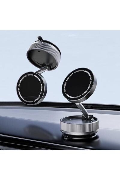 sheful Magnetic Car Phone Holder, 360° Adjustable Suction Mount, Vacuum Sucti...