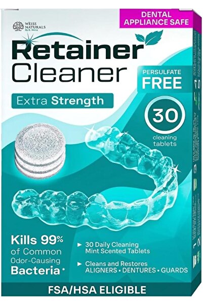 B.D.L Weiss Naturals Retainer Cleaner Tablets, Invisalign Cleaner, Remove Sta...