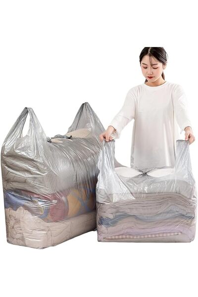 GENERAL 10 Pcs Plastic Storage Bags,Extra large Capacity Packing Bag,Large Th...