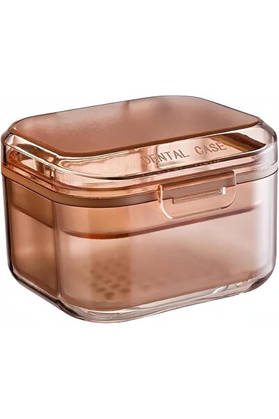 Tazweeq Retainer Case, Retainer Cleaner Case for Traveling, Unique Denture Ba...