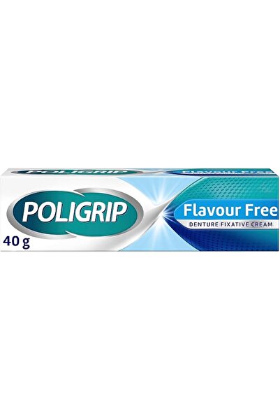 POLIGRIP Denture Adhesive Fixative Cream, Adhesive Flavour Free for strong al...
