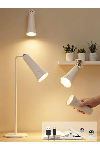 Xkimos 4-in-1 Desk Lamp,Rechargeable LED Cordless Table Lamp,Magnetic Wall Mo...