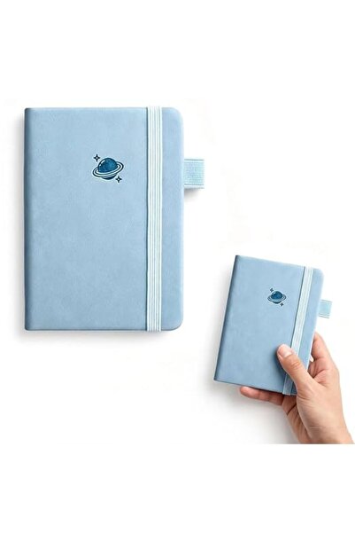 A A7 Pocket Notebook with Black Pens, Mini Spiral Notebook and Wirebound Memo...