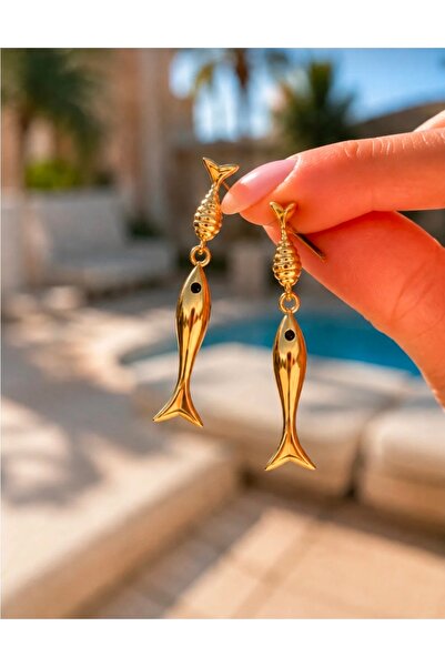 studyosercan2 Special Design Fish Figured Earrings