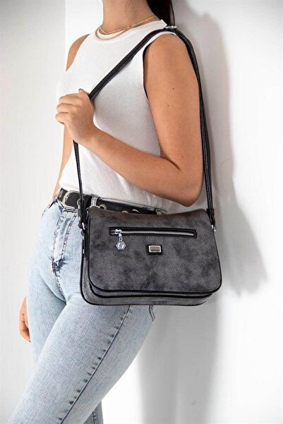 Silver Polo M.Silver - Black Honeycomb Women's Crossbody Bag Sp818
