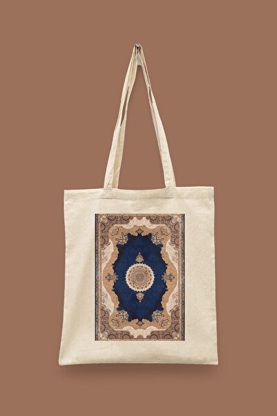 Bi Dünya Haber Ethnic Pattern Series 15 - Deryadil Islamic Series Tote Bag Pr...