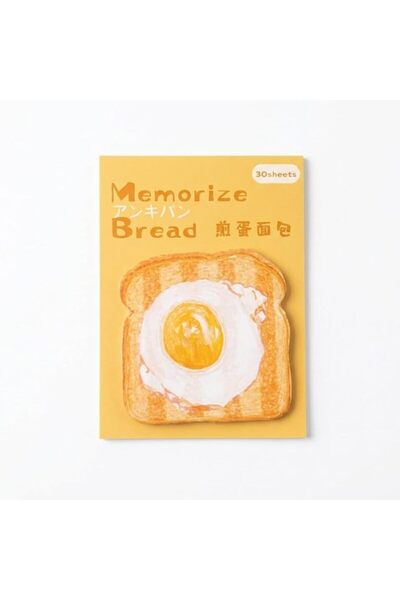 TERRIFI Sticky Notes Memo Pad, 1 Pad Fried Egg Design, Cartoon Simulated Food...