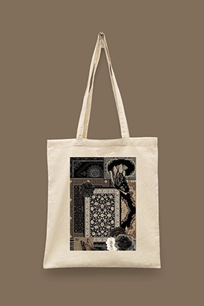 Bi Dünya Haber Ethnic Collage Series 06 - Şeb-İ Yelda Islamic Series Tote Bag...