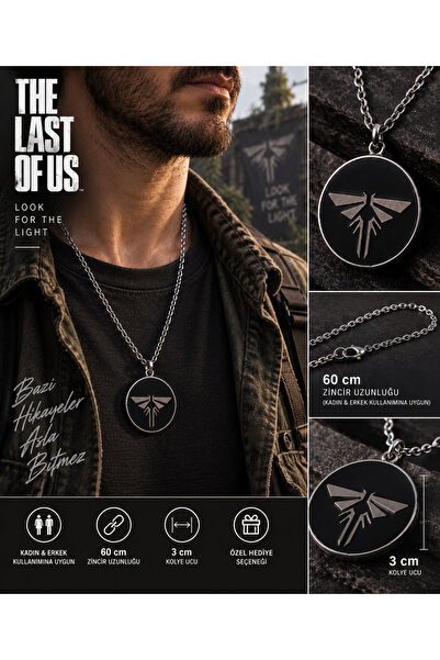 HER ŞEY NOTA www.herseynota.com The Last of Us Kolye Firefly Sembol Madalyon ...