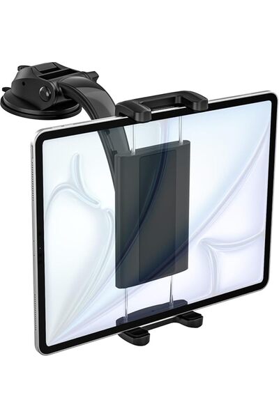 GENERAL Car Tablet Mount for Dashboard, Super Stable Suction Cup iPad Holder ...