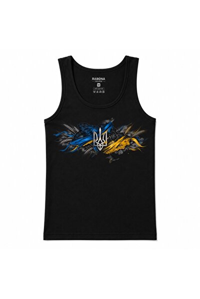 Rabona Fashion Wings of Ukraine Eagle & Trident Graphic Tank Top