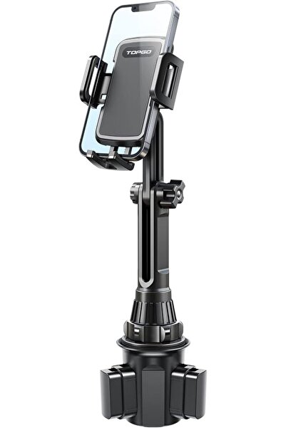 TOPGO Cup Holder Phone Mount, [No Shaking & Height-Adjustable Pole] Cup Phone...