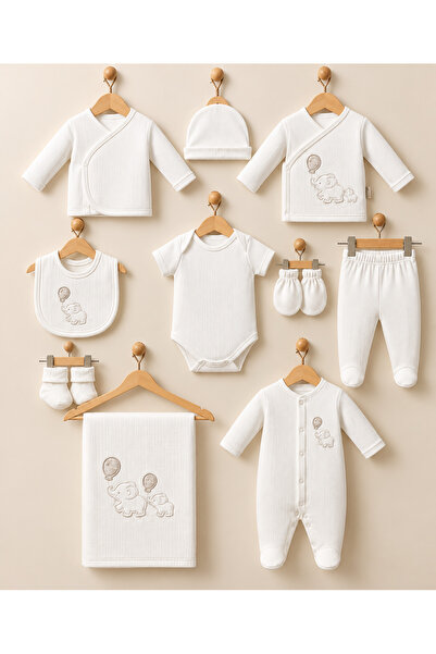 MCT Baby Wear طقم مستشفى لحديثي الولادة 10 قطع، 100% قطن